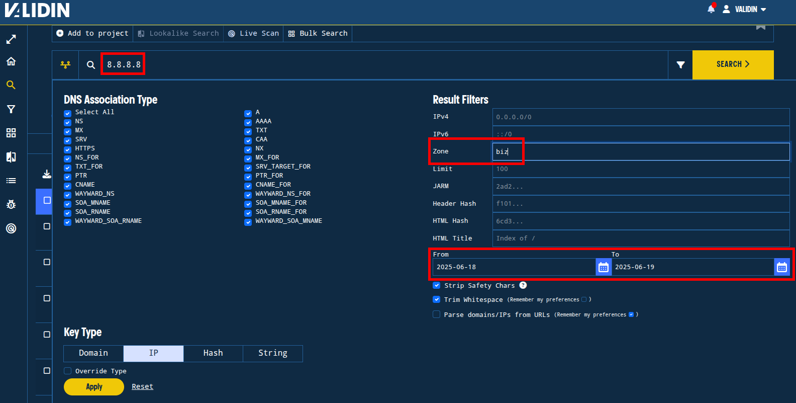 Figure. Setting zone and date range filters for the results to hone in on potentially related activity. Figure. Setting zone and date range filters for the results to hone in on potentially related activity.