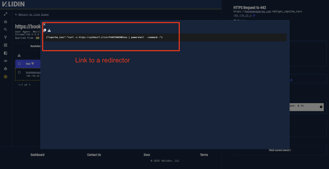 Figure 15. The fetch for captcha text pulls the above URL.