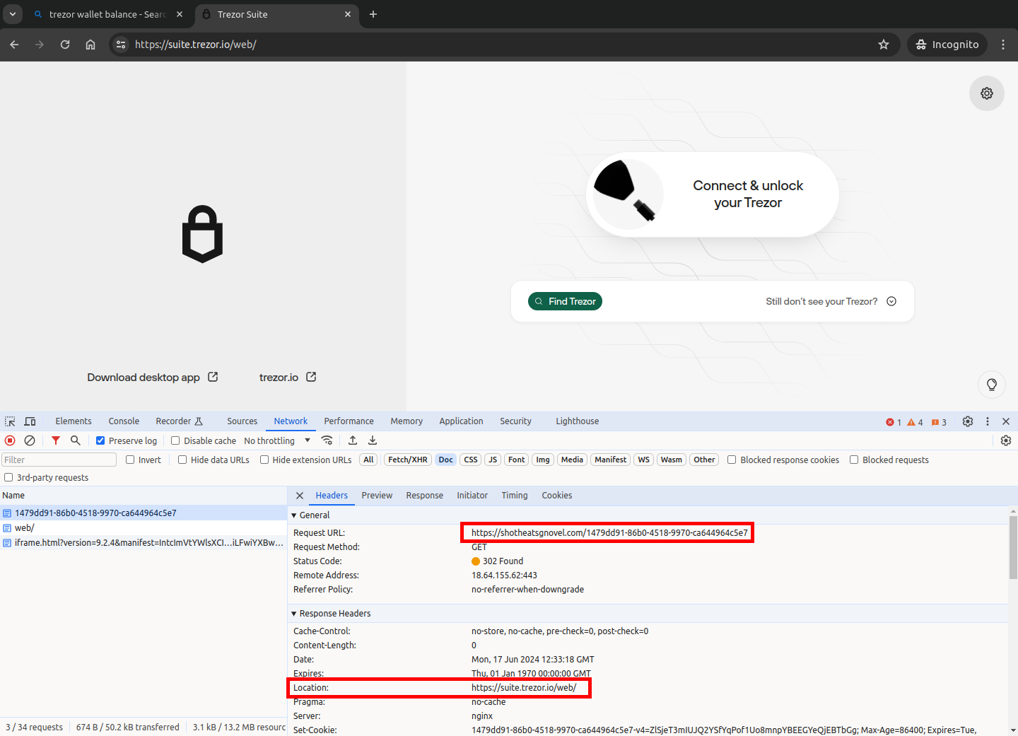 Redirect to legitimate site Redirect to legitimate site