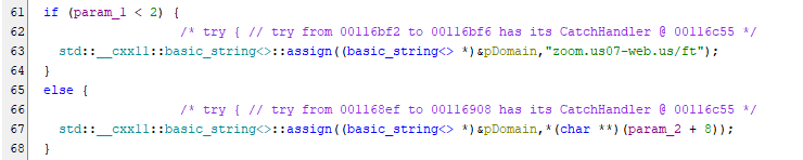 Figure 21. Snippet showing the use of a fallback C2 endpoint in the ELF binary.