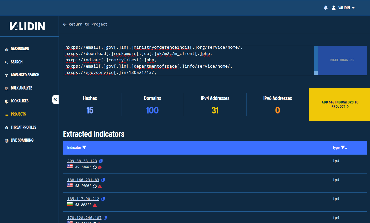 Figure. Bulk adding indicators from the update tweet by CyberXTron. Figure. Bulk adding indicators from the update tweet by CyberXTron.
