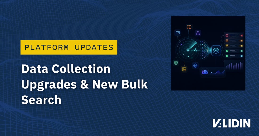 Data Collection Upgrades & New Bulk Search