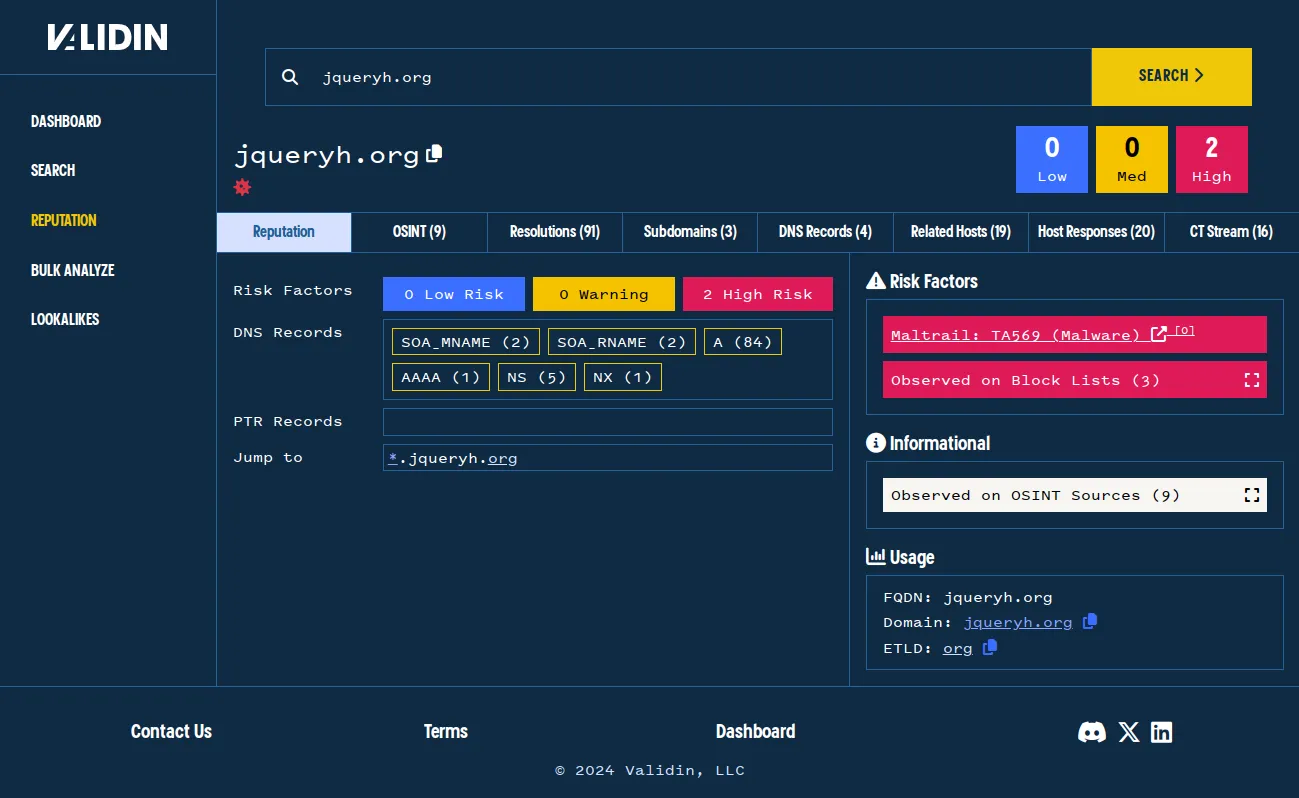 Introducing Validin: The Ultimate Passive DNS Threat Hunting Platform