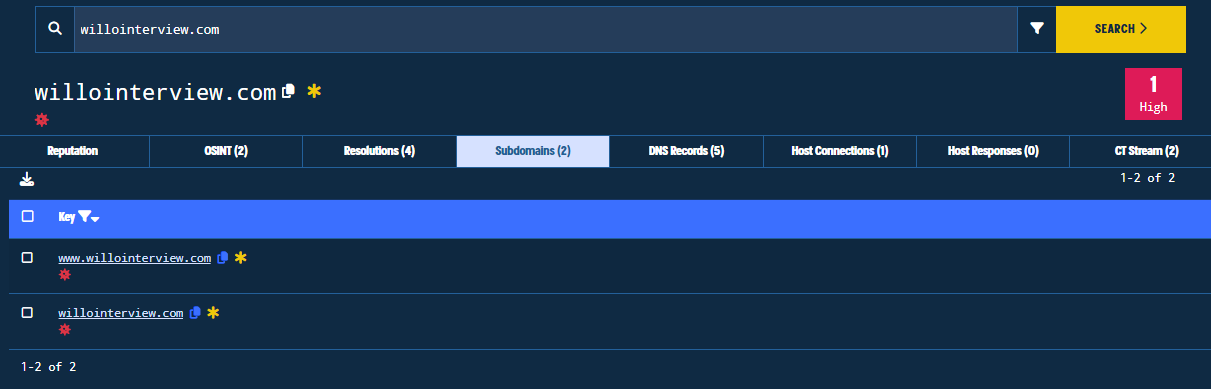 Figure 17. Subdomain Tab Figure 17. Subdomain Tab