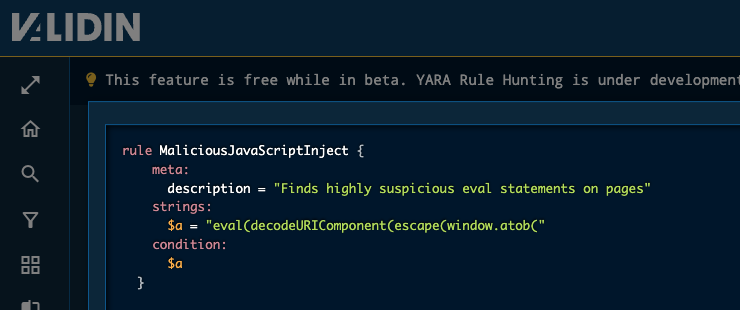 Figure 9. YARA rule targeting ClickFix JavaScript Figure 9. YARA rule targeting ClickFix JavaScript